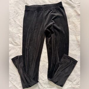Black Velvet Leggings